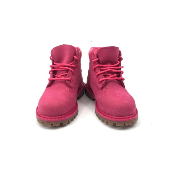 Timberland Toddler Girls Boots Pink Sz 10 NWB - Picture 2 of 8